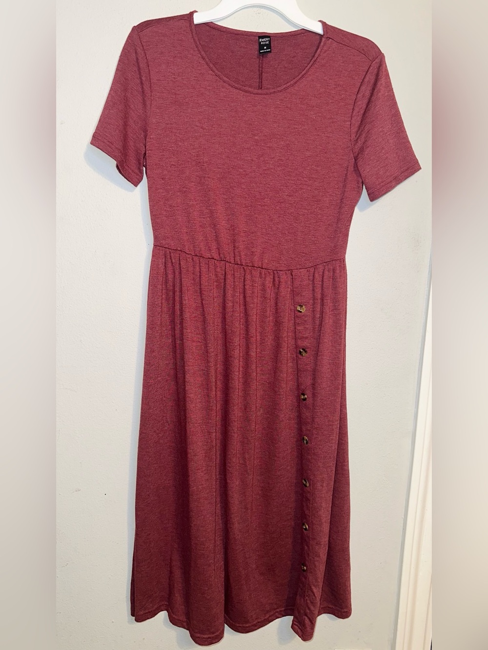 Emery Rose Maroon Dress